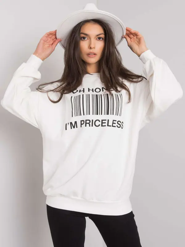 ex moda Sweatshirt-EM-BL-536/1U.84P-ecru