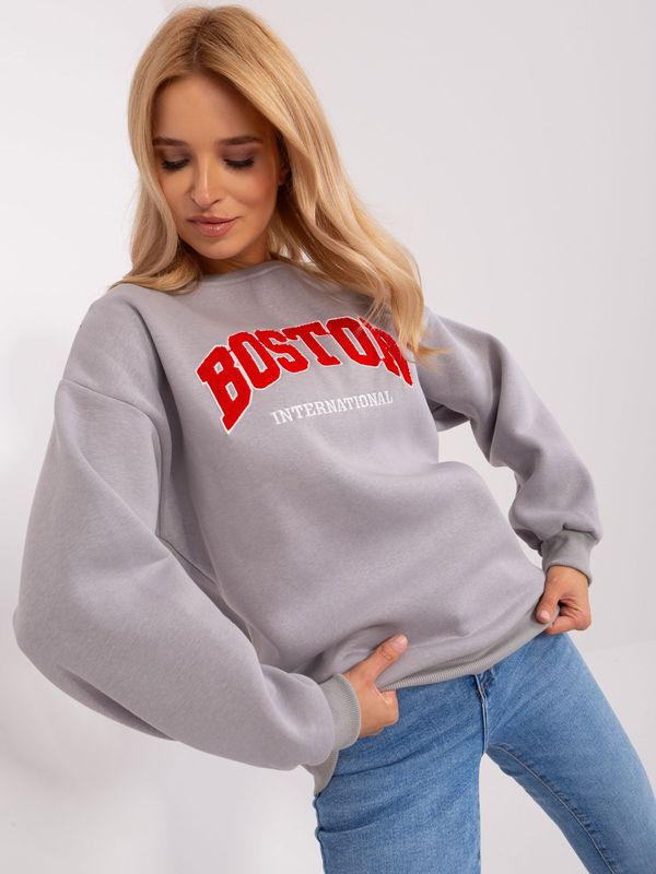My Red Lips Sweatshirt-EM-BL-617-8.10-gray