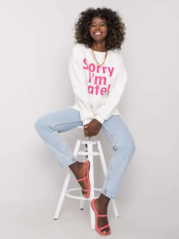 ex moda Sweatshirt-EM-BL-624.90P-white-pink