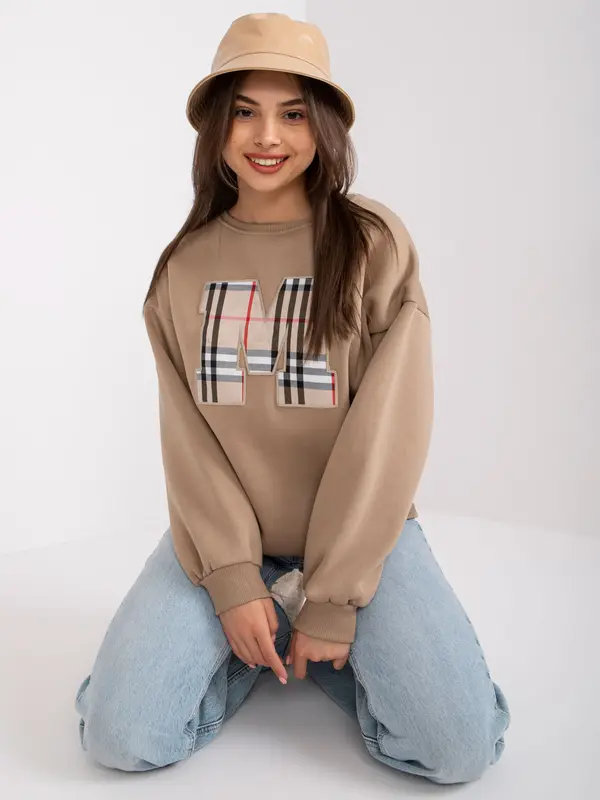 ex moda Sweatshirt-EM-BL-U617.95-dark beige