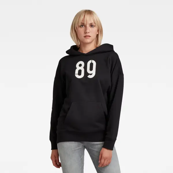 G Star Sweatshirt - G-star Graphic back snaps hdd sweat black