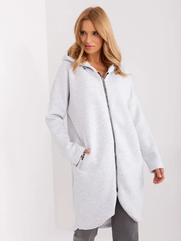RUE PARIS Sweatshirt-RV-BL-4858-1.99P-light gray