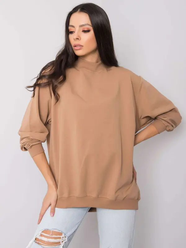 BASIC Feel Good Sweatshirt-RV-BL-5185.73P-camel