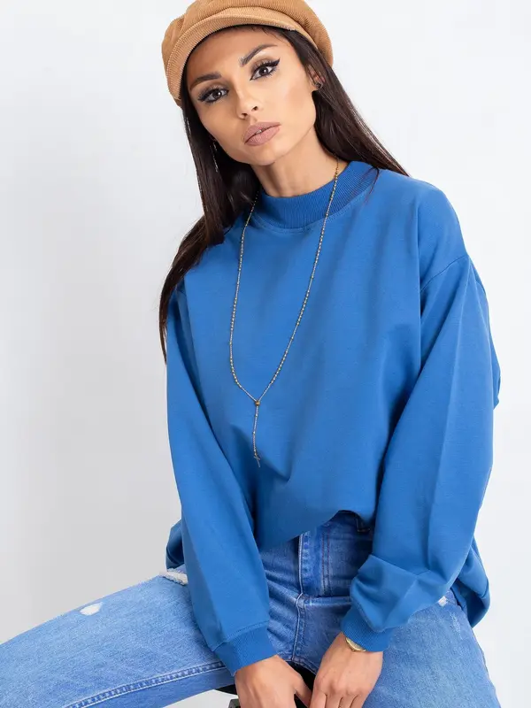 BASIC Feel Good Sweatshirt-RV-BL-5185.73P-dark blue
