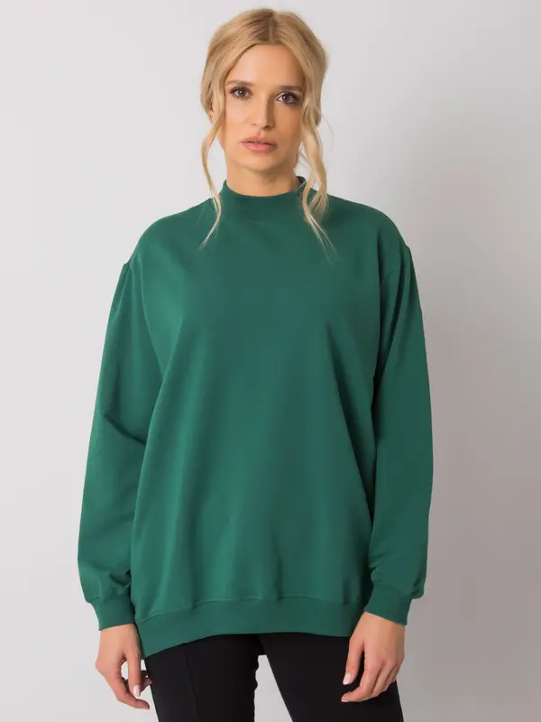 BASIC Feel Good Sweatshirt-RV-BL-5185.90P-dark green