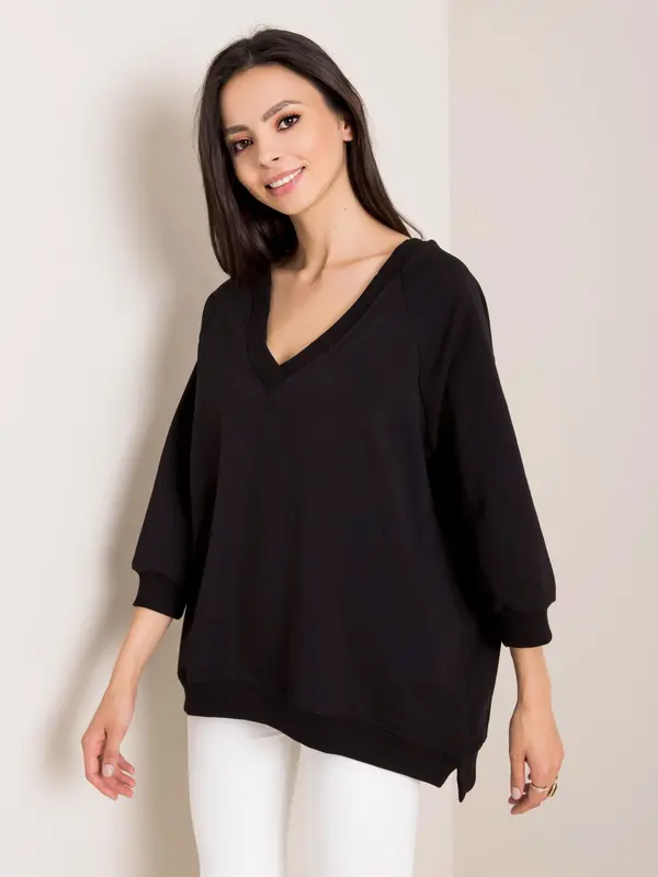 RUE PARIS Sweatshirt-RV-BL-5676.09-black