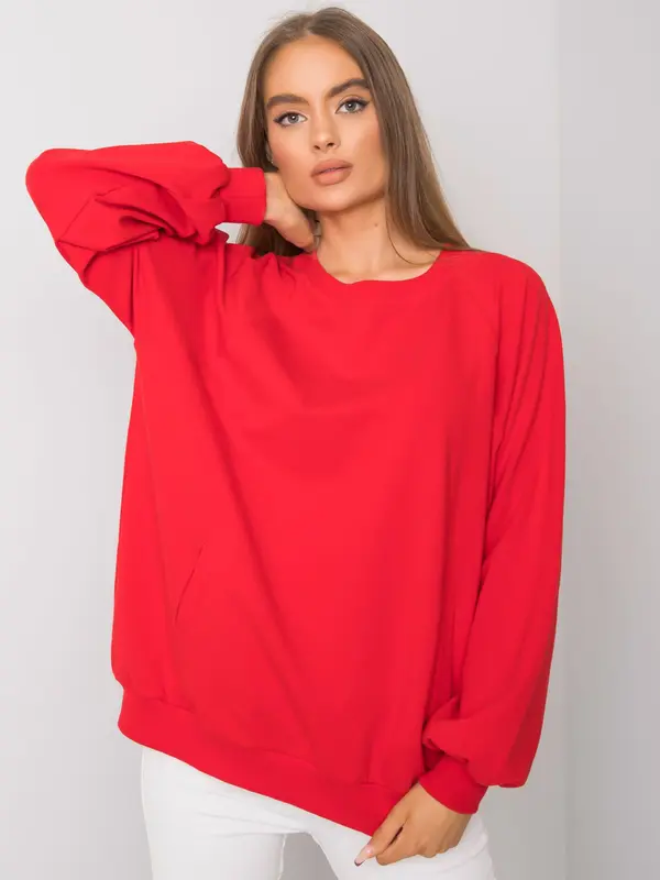 RUE PARIS Sweatshirt-RV-BL-7191.37P-red