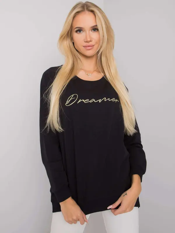 RUE PARIS Sweatshirt-RV-BL-7192.66P-black