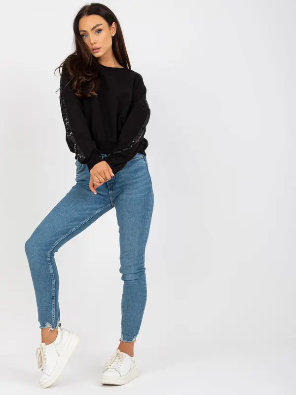 RUE PARIS Sweatshirt-RV-BL-8067.88-black