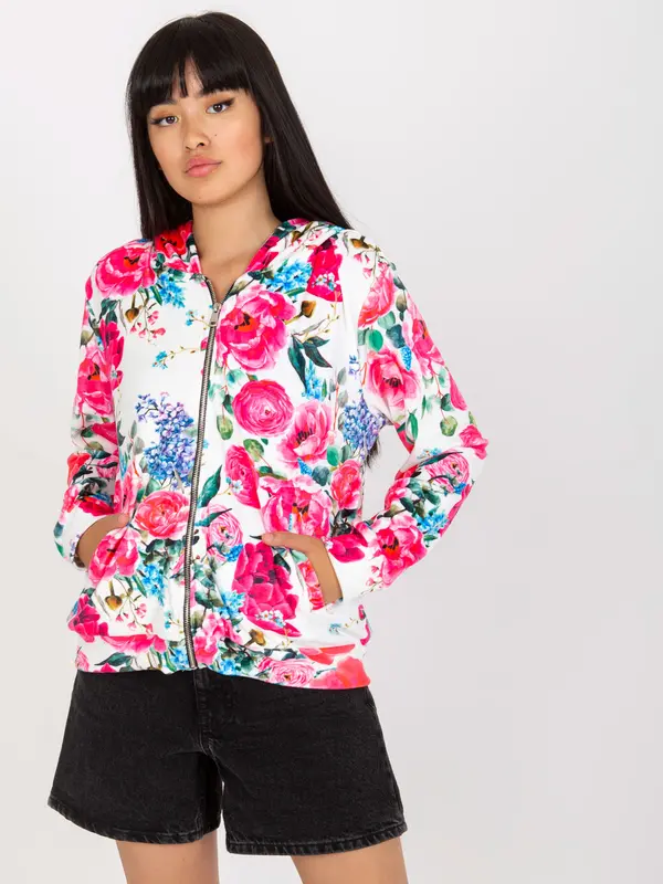 RUE PARIS Sweatshirt-RV-BL-8118.89-white-pink