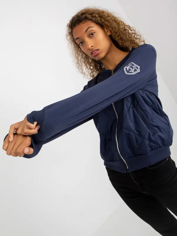 RUE PARIS Sweatshirt-RV-BL-8225.88-navy blue