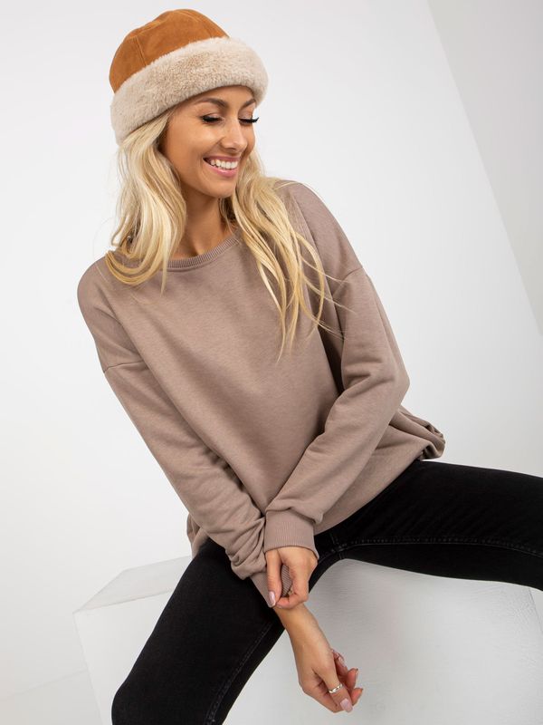RELEVANCE Sweatshirt-RV-BL-8310.60-dark beige