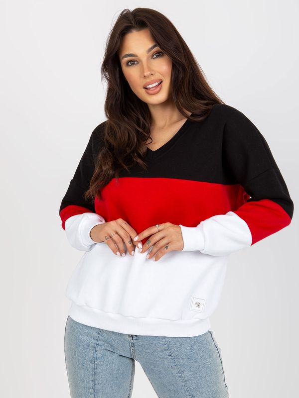 RELEVANCE Sweatshirt-RV-BL-8377.89-black-red