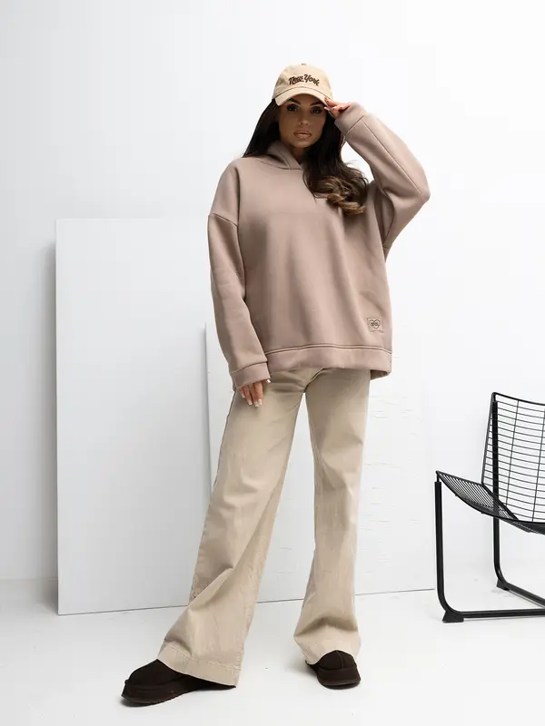 RUE PARIS Sweatshirt-RV-BL-A1037.12-dark beige