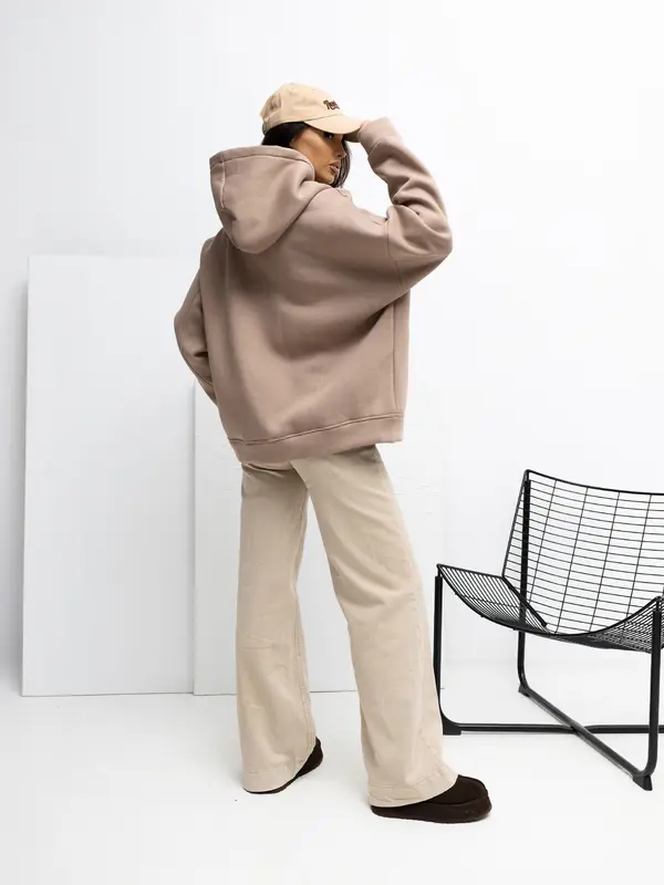 RUE PARIS Sweatshirt-RV-BL-A1039.22-dark beige
