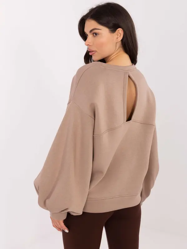 RUE PARIS Sweatshirt-RV-BL-A1044.78-dark beige