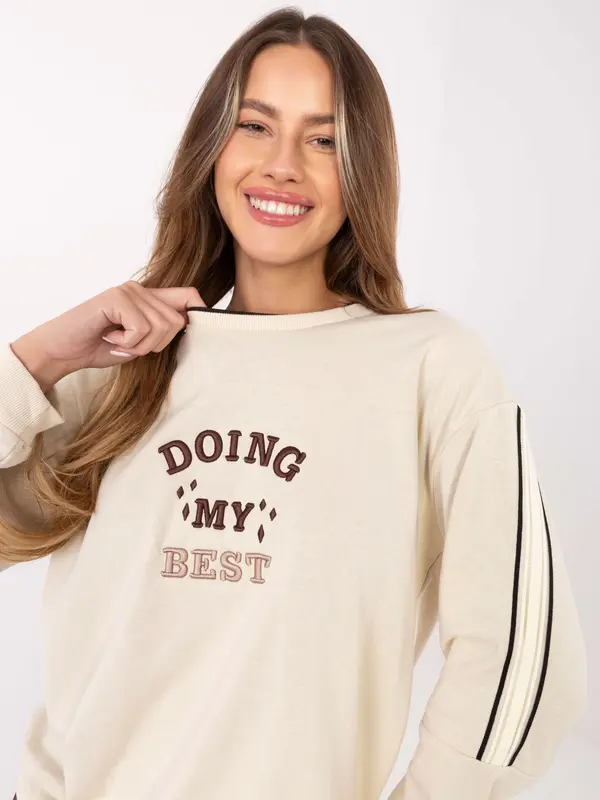 RELEVANCE Sweatshirt-RV-BL-A942.62-light beige