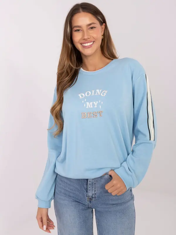 RELEVANCE Sweatshirt-RV-BL-A942.62-light blue
