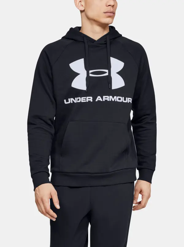 Under Armour Sweatshirt Under Armour Rival Fleece Sportstyle Logo Hoodie-Blk