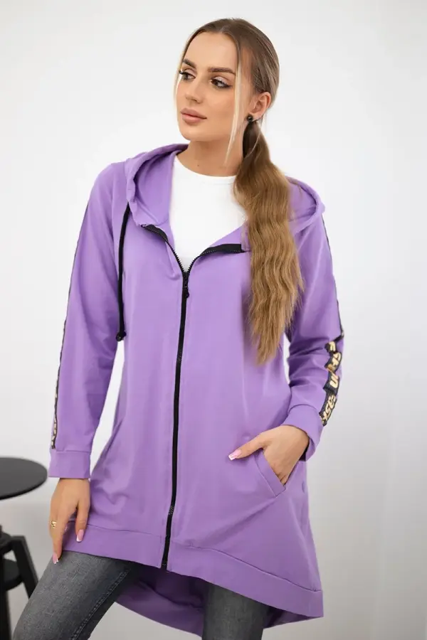 Kesi Sweatshirt with back zip dark purple
