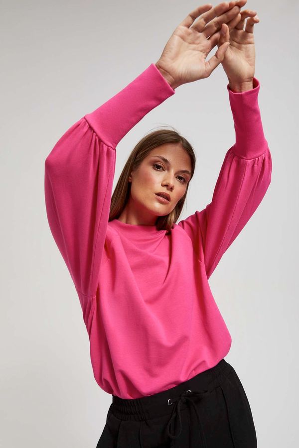 Moodo Sweatshirt with fluffy sleeves