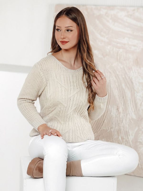 DStreet Sweter damski LAVIRTA beżowy Dstreet