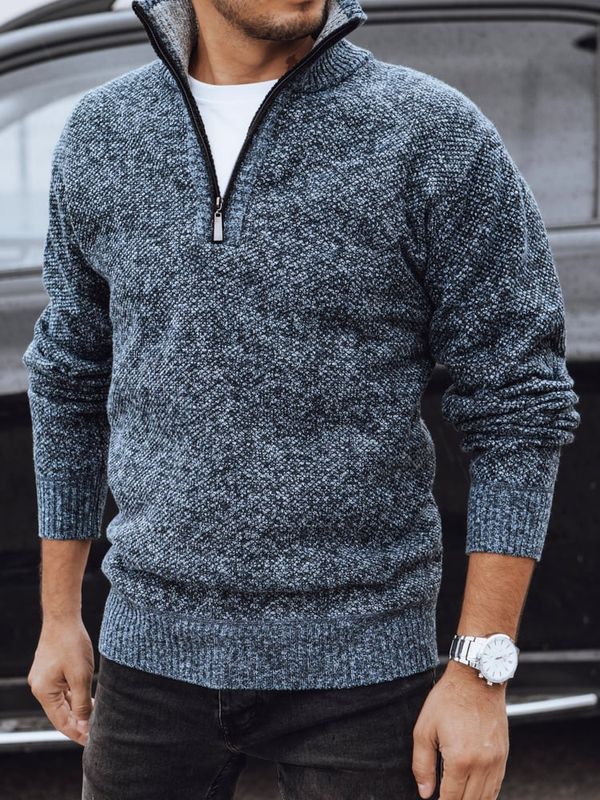 DStreet Sweter męski niebieski Dstreet