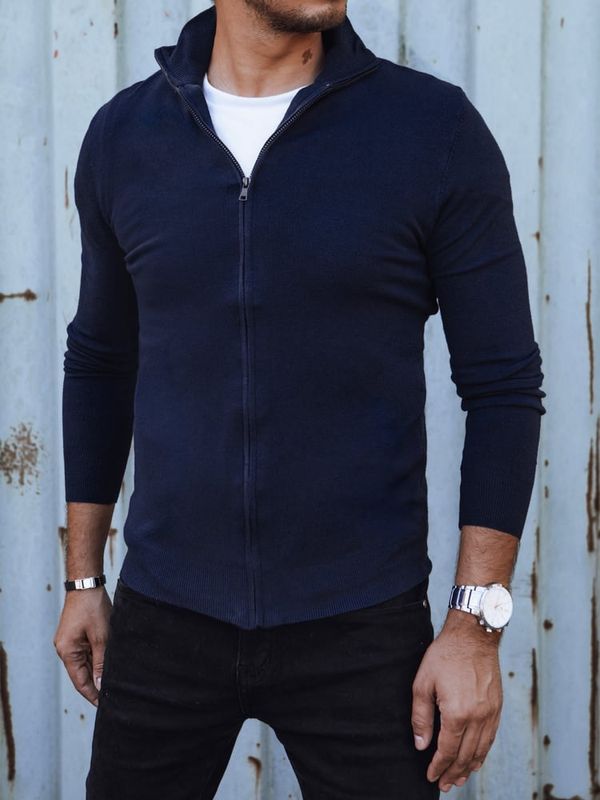 DStreet Sweter męski rozpinany granatowy Dstreet