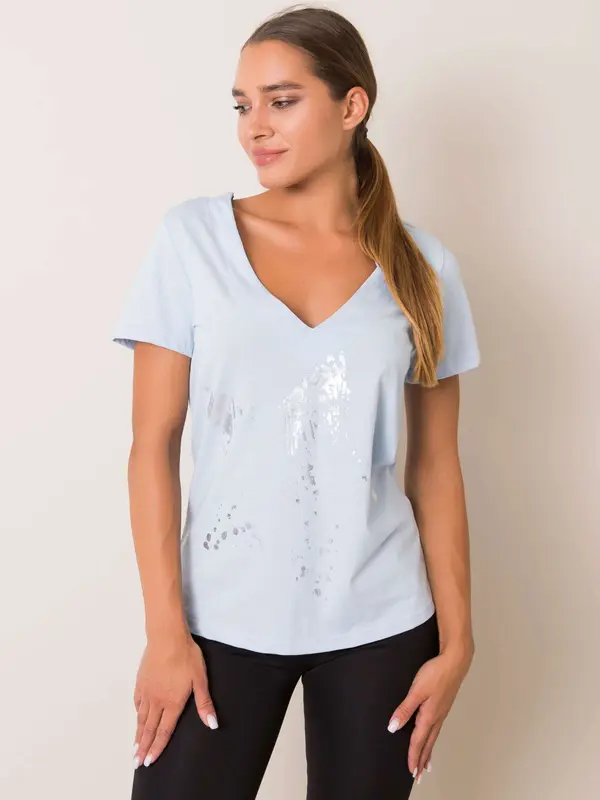 For Fitness T-shirt-131-TS-PRT2020.01P-light blue