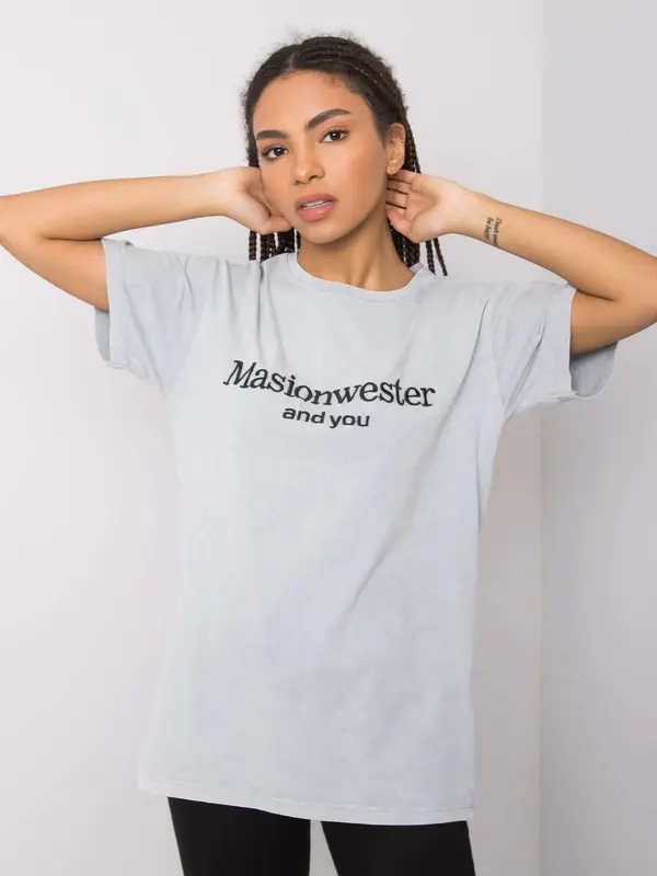 RUE PARIS T-shirt-157-TS-6449.50P-gray