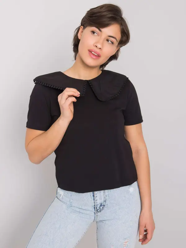 RUE PARIS T-shirt-157-TS-6475.91-black