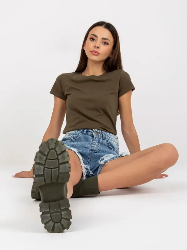 BASIC Feel Good T-shirt-B-013.11P-khaki