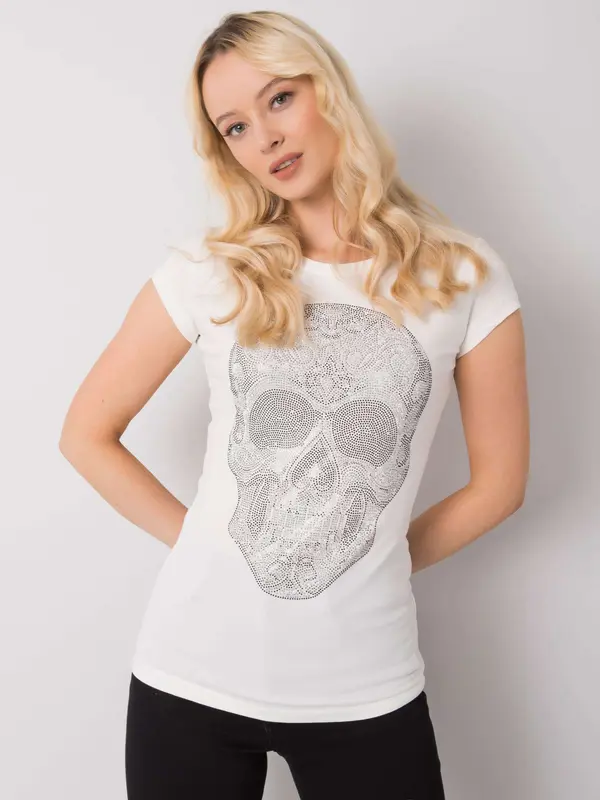 ex moda T-shirt EM-TS-ES-21-532.18-ecru