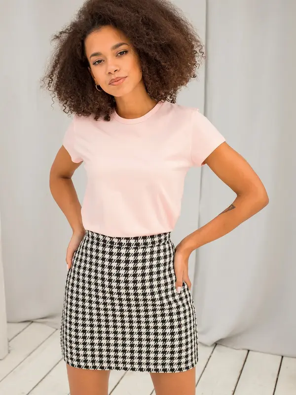BASIC Feel Good T-shirt-RV-TS-4623.71-light pink