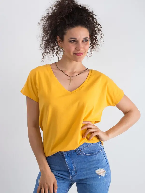 BASIC Feel Good T-shirt-RV-TS-4832.37P-Light Orange
