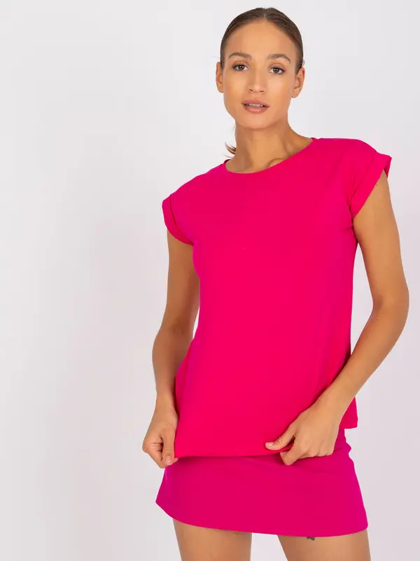 BASIC Feel Good T-shirt-RV-TS-4833.30P-fuchsia