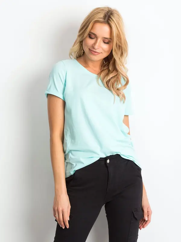 BASIC Feel Good T-shirt-RV-TS-4838.56P-mint