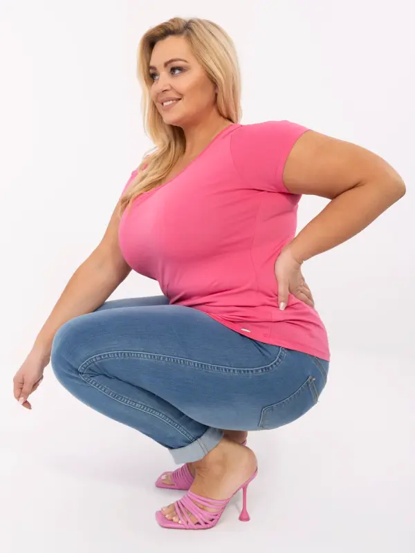 RELEVANCE T-shirt-RV-TS-A556.03-dark pink