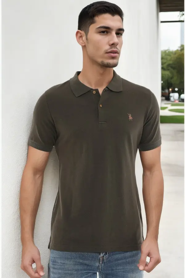 dewberry T9561 DEWBERRY MEN'S TSHIRT-GREEN