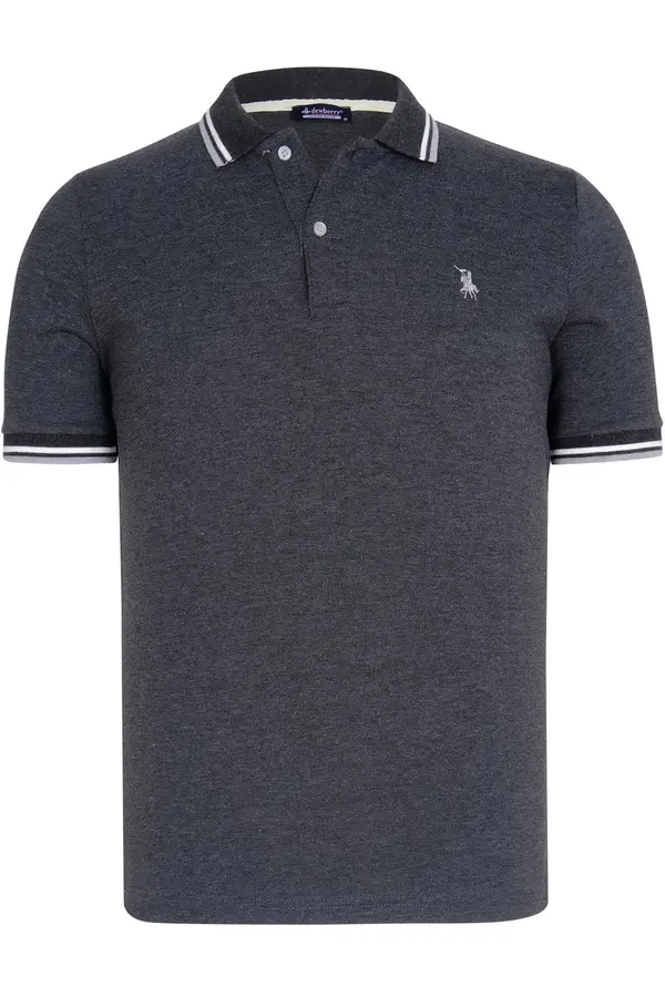 dewberry T9594 DEWBERRY MEN'S T-SHIRT-ANTHRACITE