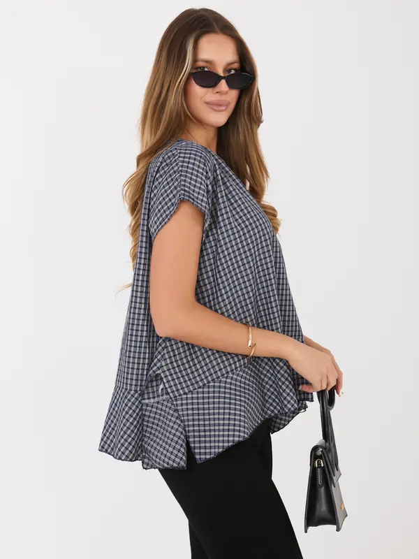 Italy Moda Tamnoplava ljetna bluza