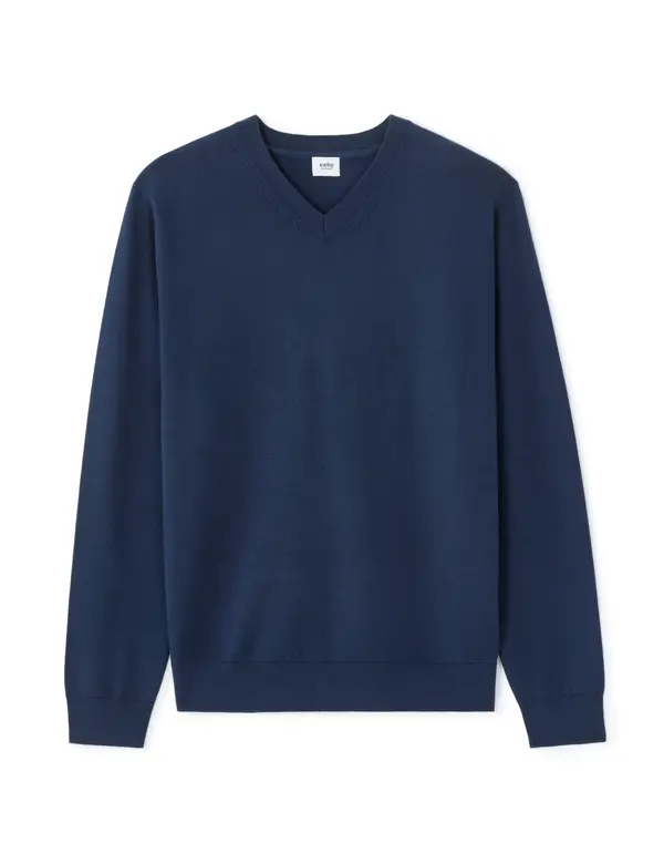 Celio Tamnoplavi džemper s V-izrezom