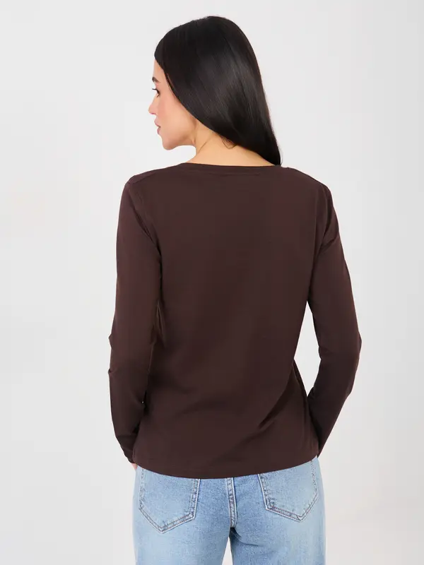 RUE PARIS Tamnosmeđa bluza