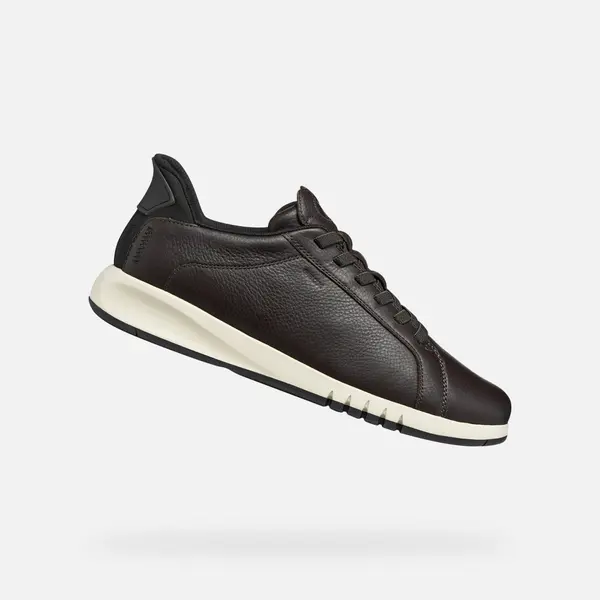 GEOX Tamnosmeđe muške tenisice Geox Aerantis Plus