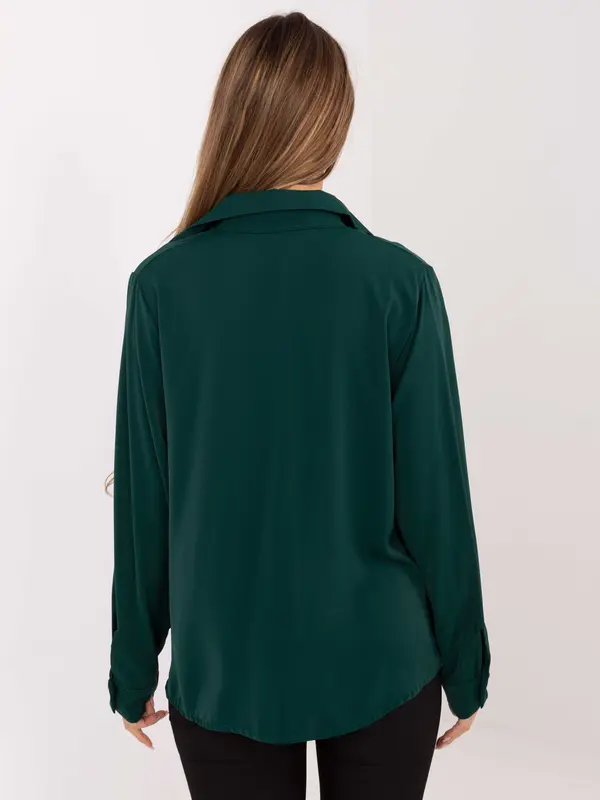 Factory Price Tamnozelena jednobojna bluza