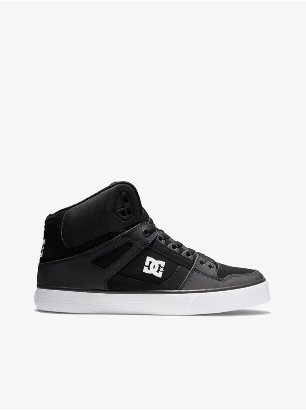 DC Shoes Tenisice - DC Shoes Pure High Top WC Black/Black/White Crna