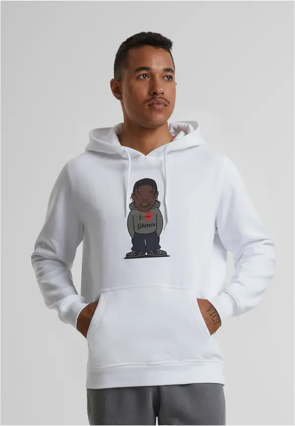 Mister Tee Texas Sketch hoodie in white