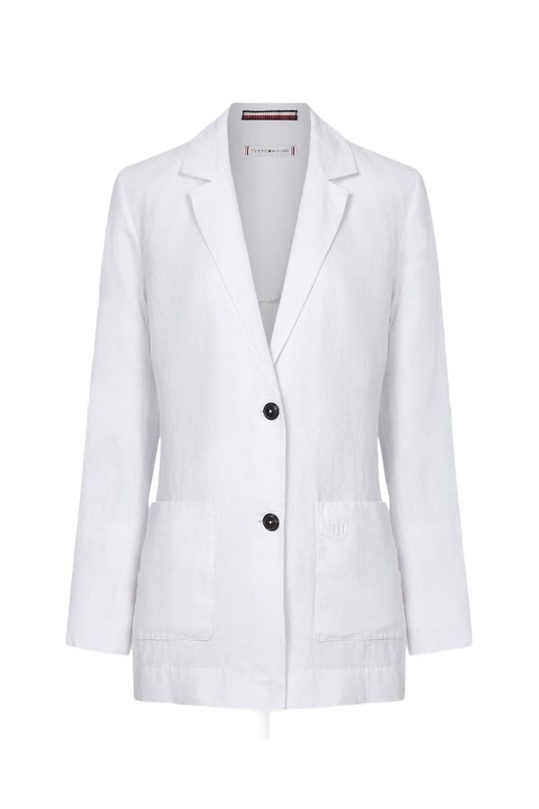 Tommy Hilfiger Tommy Hilfiger Blazer - LINEN RELAXED SB BLAZER white