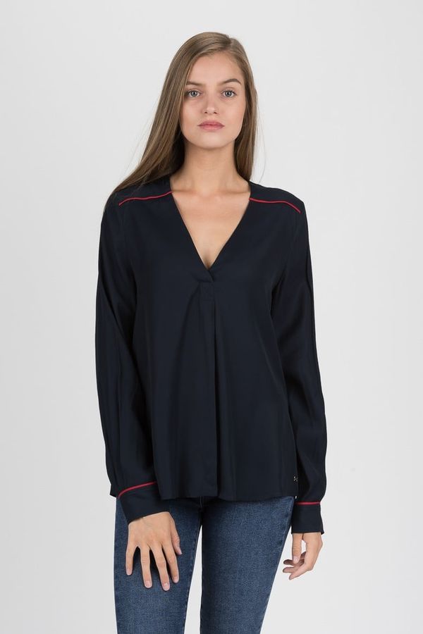 Tommy Hilfiger Tommy Hilfiger Blouse - HERMOSA BLOUSE LS dark blue