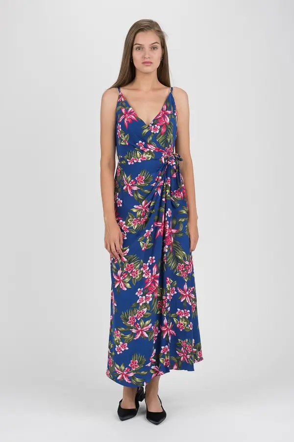 Tommy Hilfiger Tommy Hilfiger Dress - HALLIE WRAP SLIP DRESS NS blue